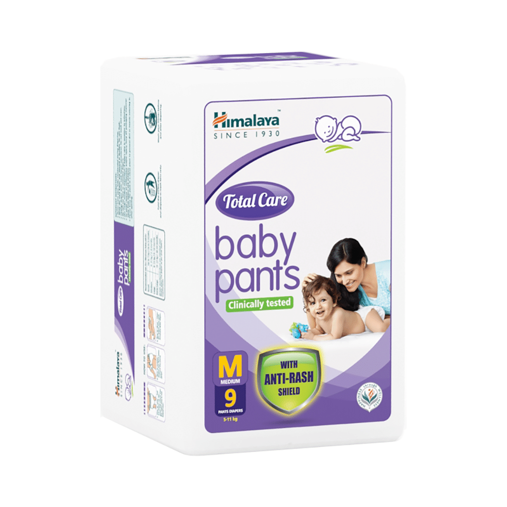 Himalaya Total Care Baby Pants | With Anti-Rash Shield & Wetness Indicator | Size Medium - Image 3