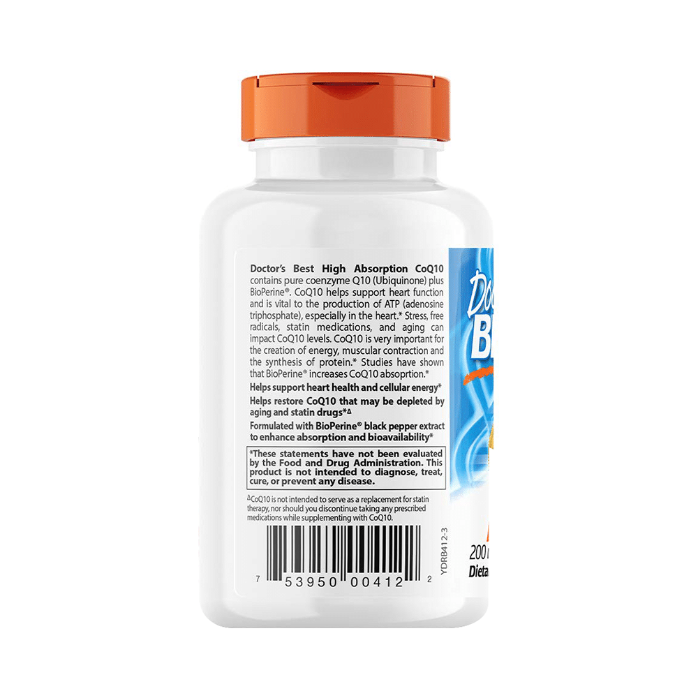 Doctor's Best High Absorption CoQ10 with Bioperine 200mg | Veggie Softgels for Energy & Heart Health - Image 3