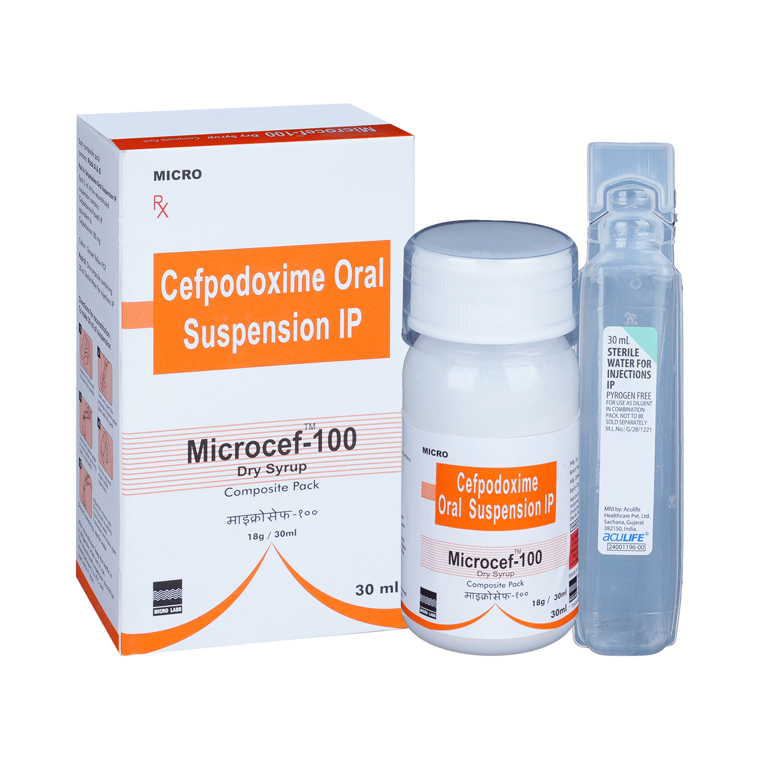 Microcef 100 Oral Suspension - Image 1