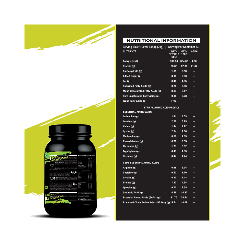 Body Core Science Gold Whey Green Powder Chocolate - Image 8