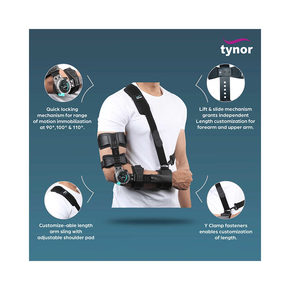 Tynor E 46 ROM Elbow Brace Universal Right - Image 3