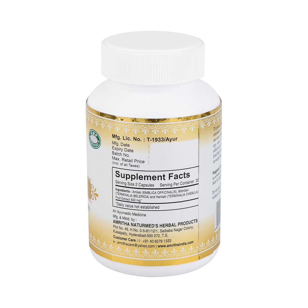 Naturmed's Triphala 500mg Capsule - Image 2