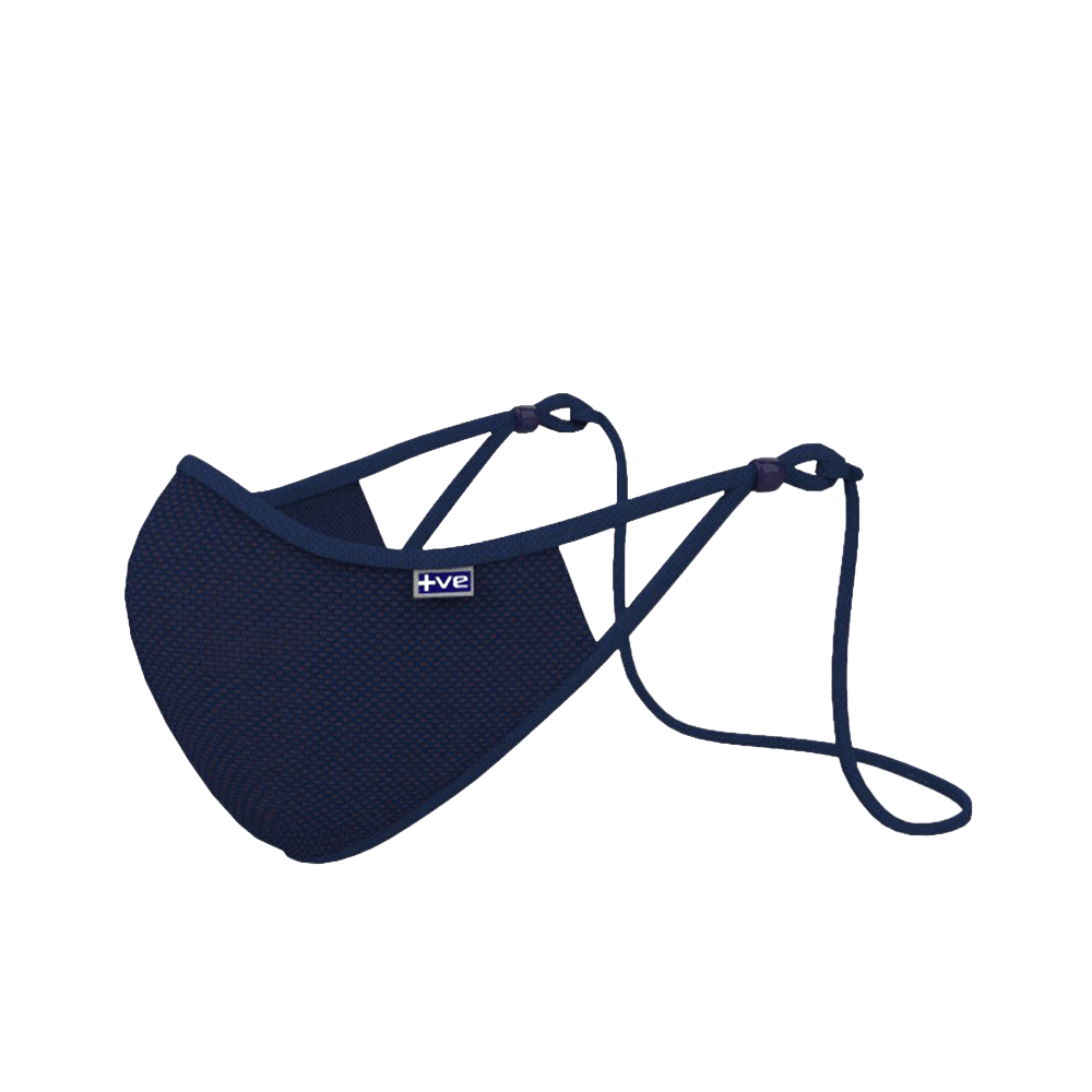 Posi+ve N99 Face Mask Navy Blue - Image 1