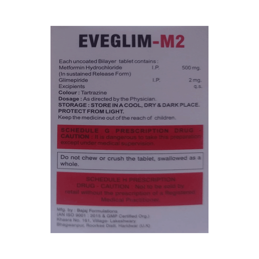 Eveglim-M 2 Tablet SR - Image 2