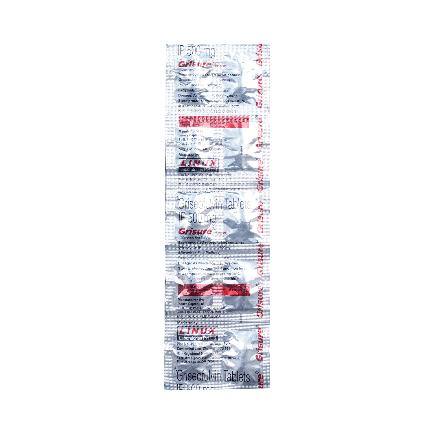 Grisure 500mg Tablet - Image 2