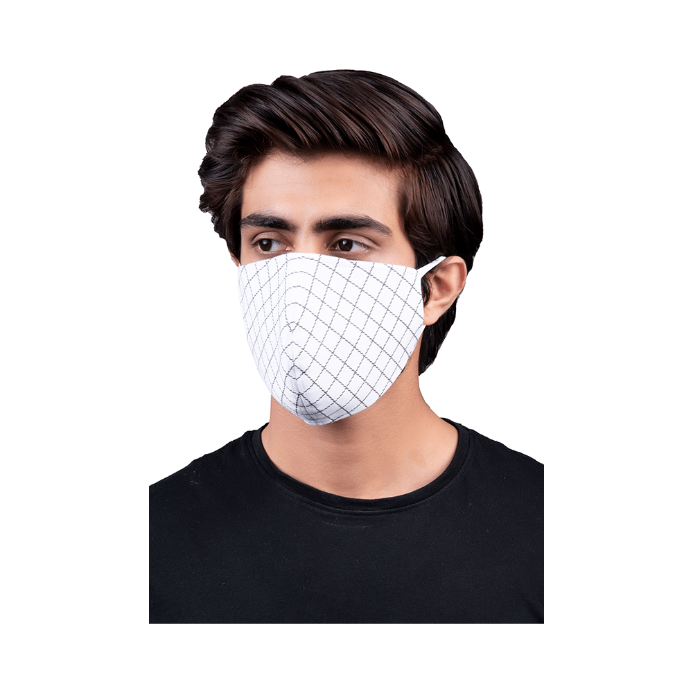 Nivedita Saboo Cares Large Ivory BreathSafe Protective Reusable Face Mask - Image 3