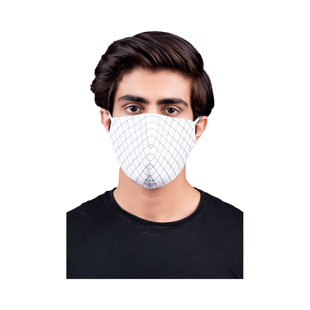 Nivedita Saboo Cares Large Ivory BreathSafe Protective Reusable Face Mask - Image 2