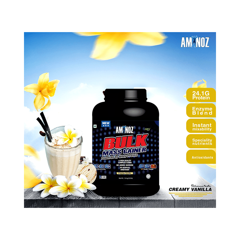 Aminoz Bulk Mass Gainer Creamy Vanilla - Image 6