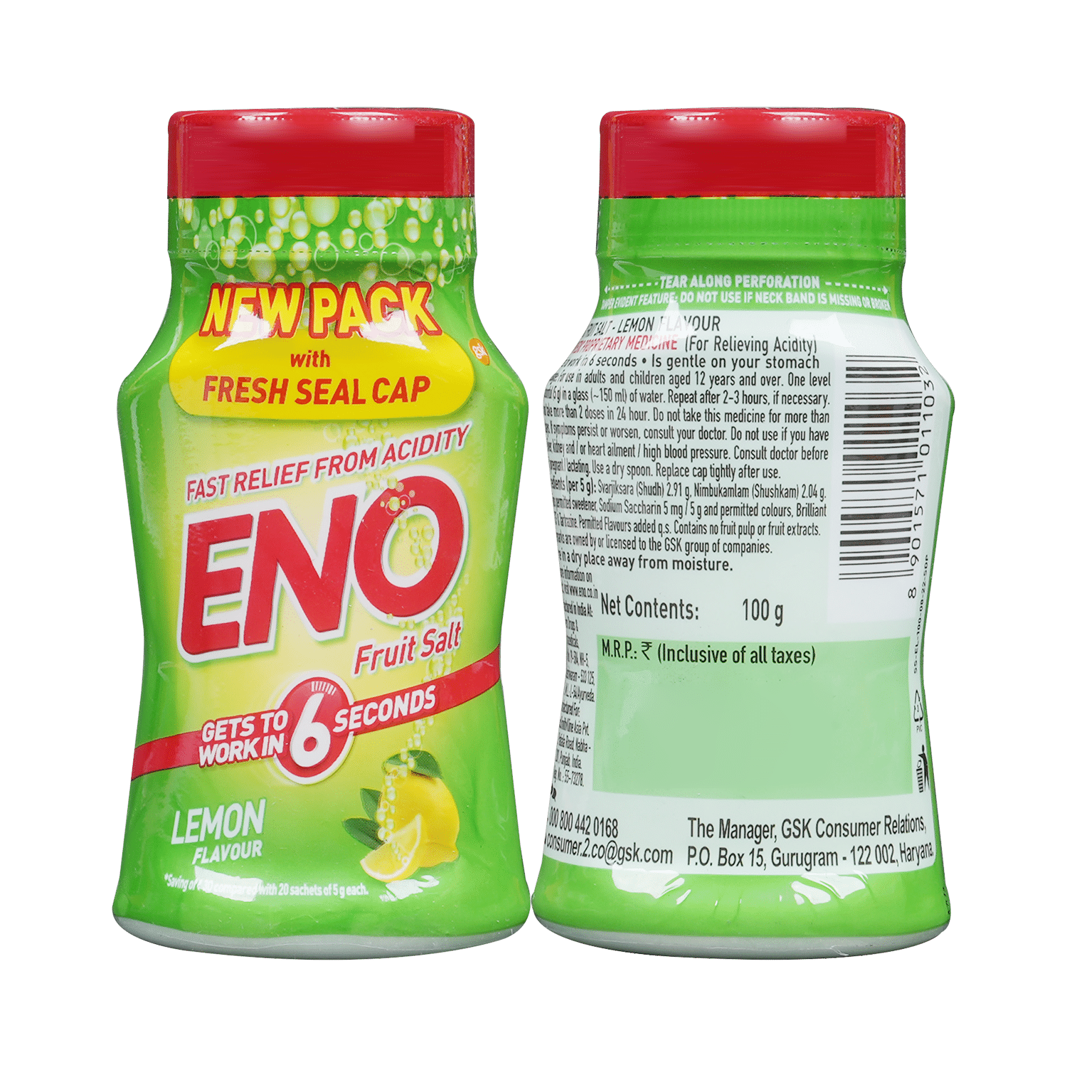 Eno Powder | Provides Fast Relief from Acidity | Flavour Lemon