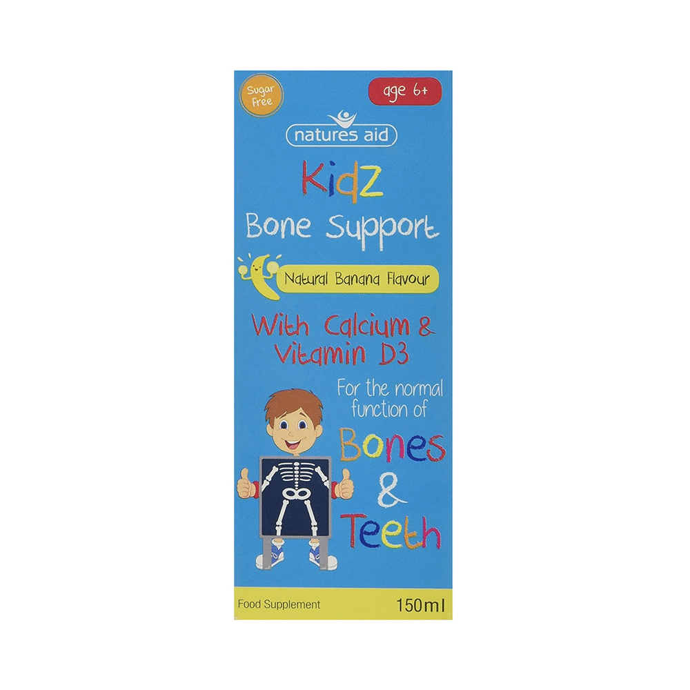 Natures Aid Kidz Bone Support Liquid Age 6+ Banana - Image 2