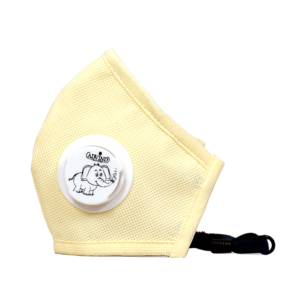 Advind Healthcare Smog Guard N95 Kids Mask with One Valve Small 6-10 Years Beige - Image 2