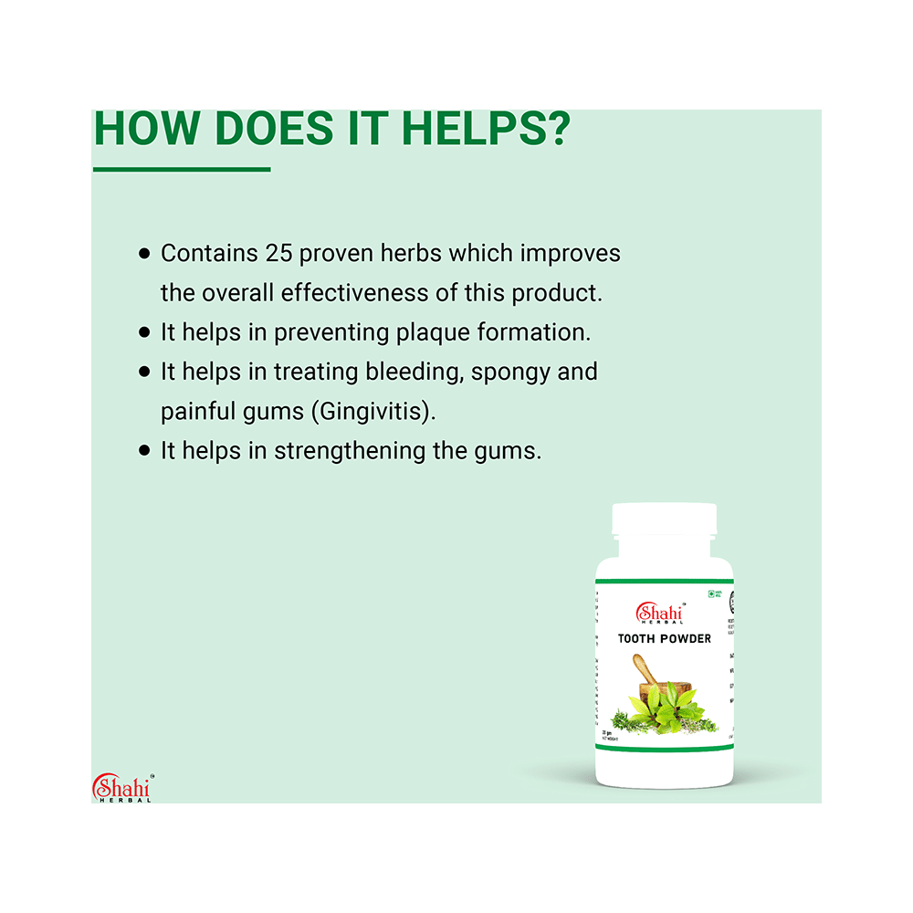Shahi Herbal Tooth Powder (20gm Each) - Image 3