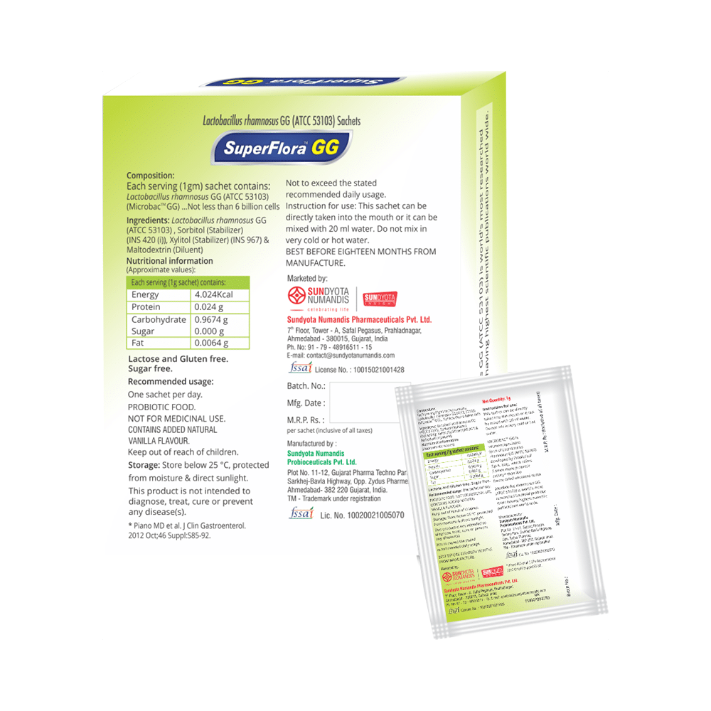 Superflora GG Sachet (1gm Each) - Image 2
