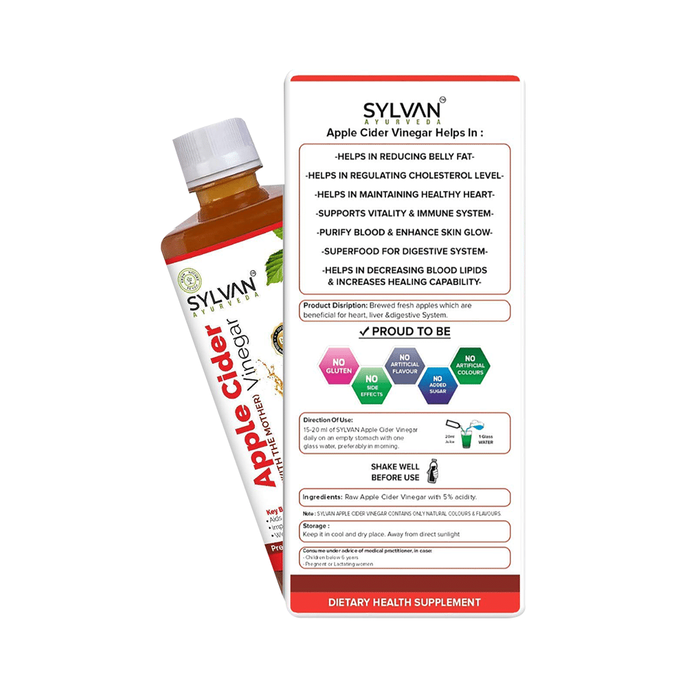 Sylvan Ayurveda Apple Cider Vinegar (with The Mother) - Image 2