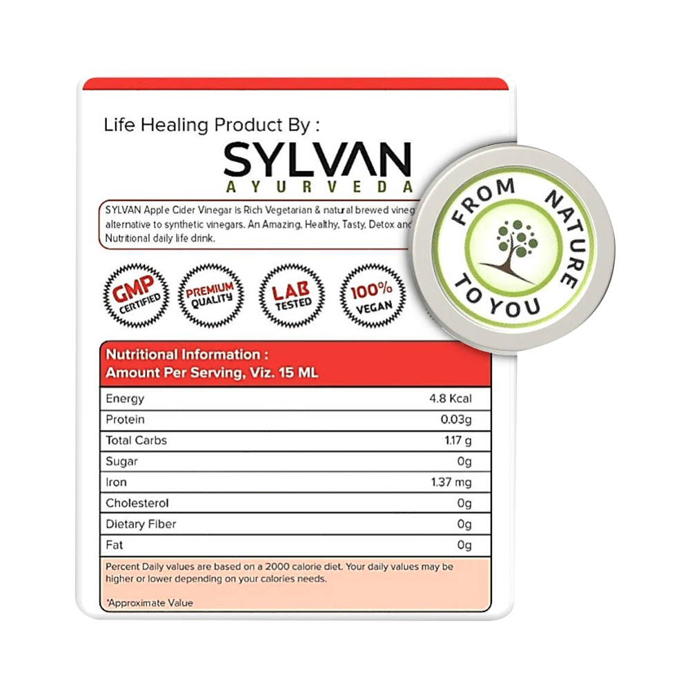 Sylvan Ayurveda Apple Cider Vinegar (with The Mother) - Image 3