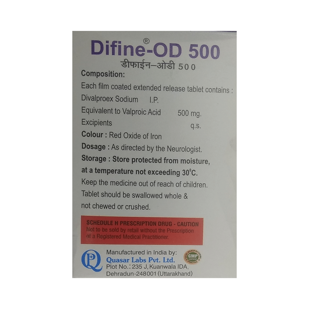 Difine-OD 500 Tablet ER - Image 2