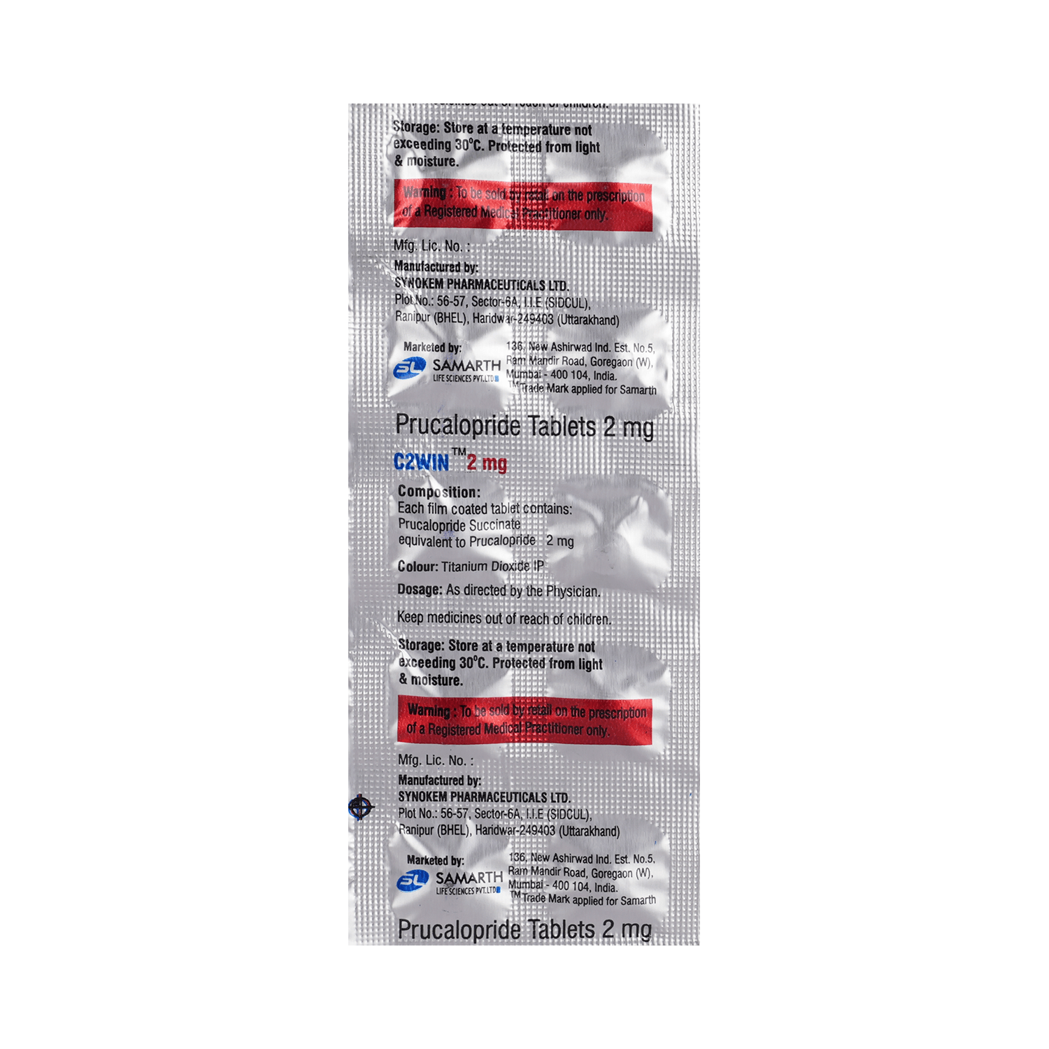 C2Win 2mg Tablet - Image 2