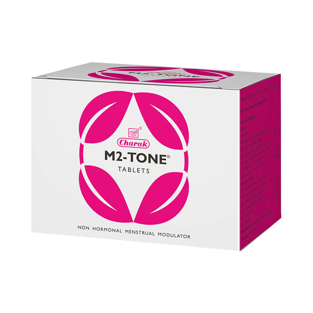 Charak M2-Tone Tablet | Non Hormonal Menstrual Modulator - Image 1