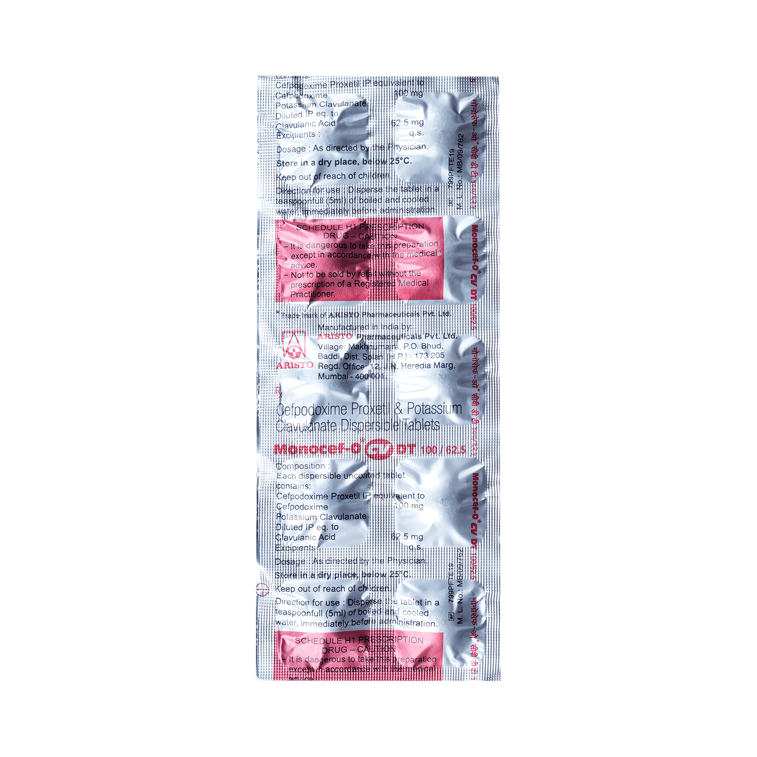 Monocef-O CV DT Tablet - Image 4