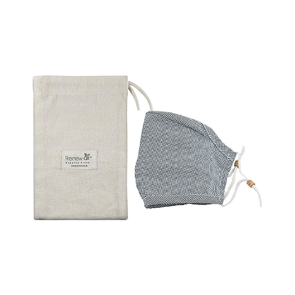 Renew Air Reusable & Washable N95 PM 2.5 Anti Pollution Dust Face Mask with Activated Carbon Filter - Image 2