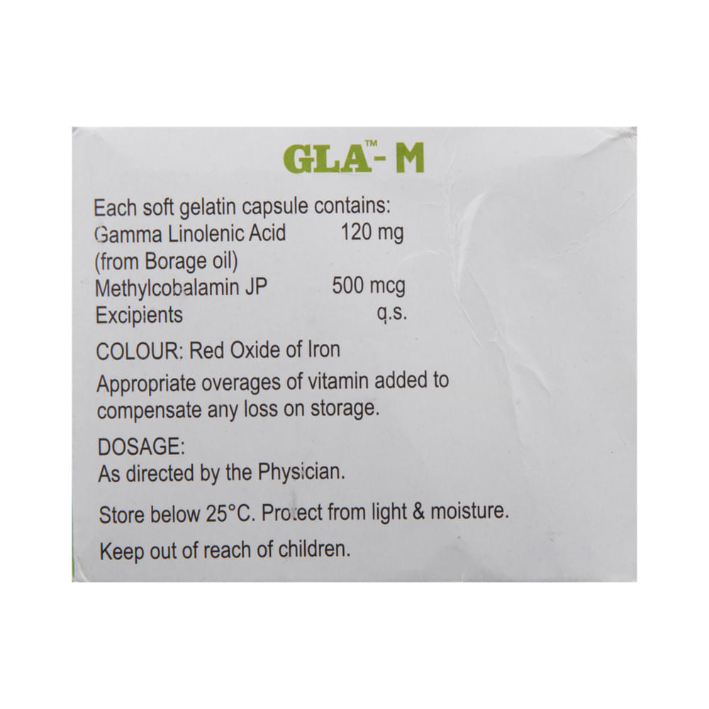 Gla-M  Capsule | With Vitamin B12 | Supports Nutritional Needs - Image 3