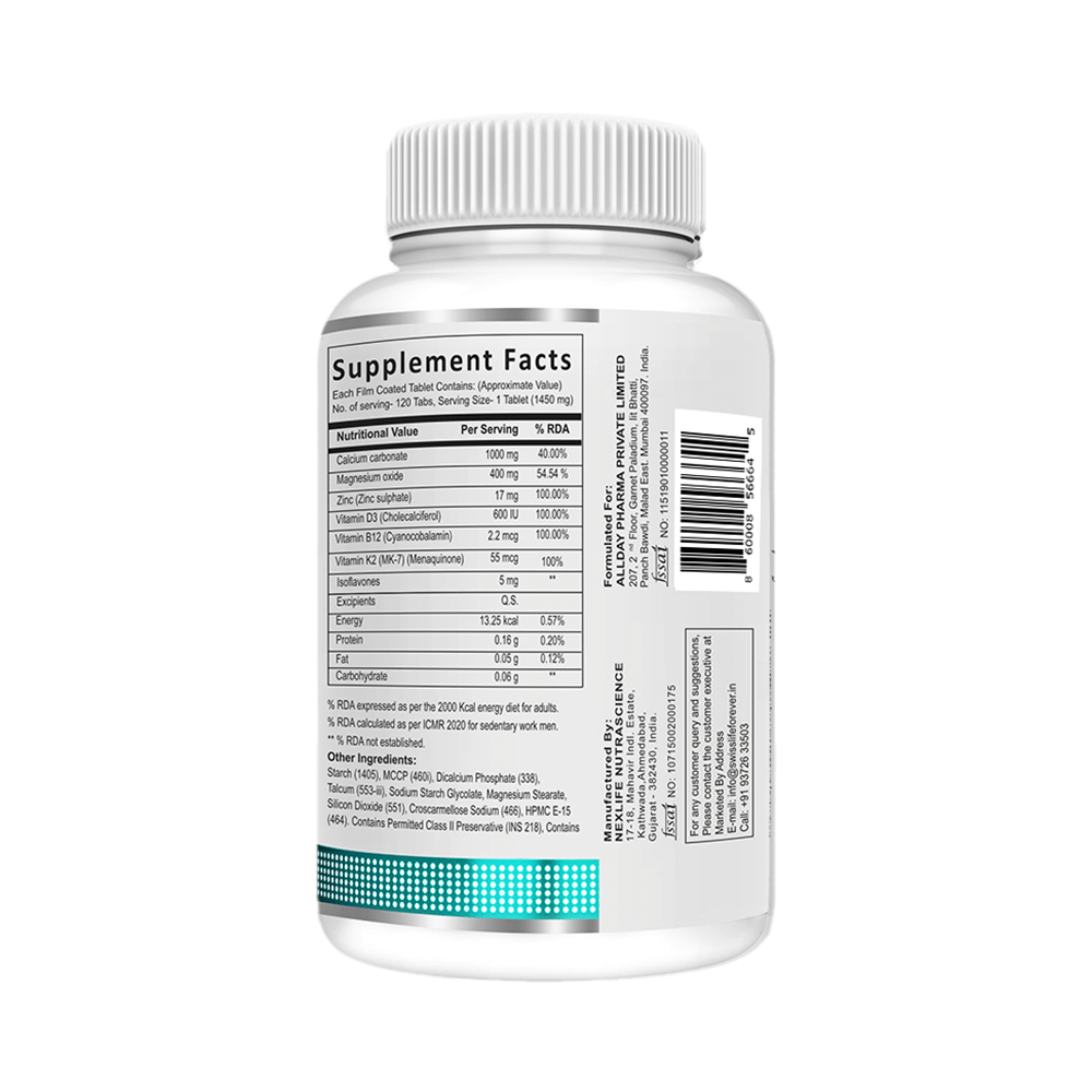 SWISSLIFE FOREVER Calcium+Magnesium+Zinc Veg Tablet (120 Each) - Image 2