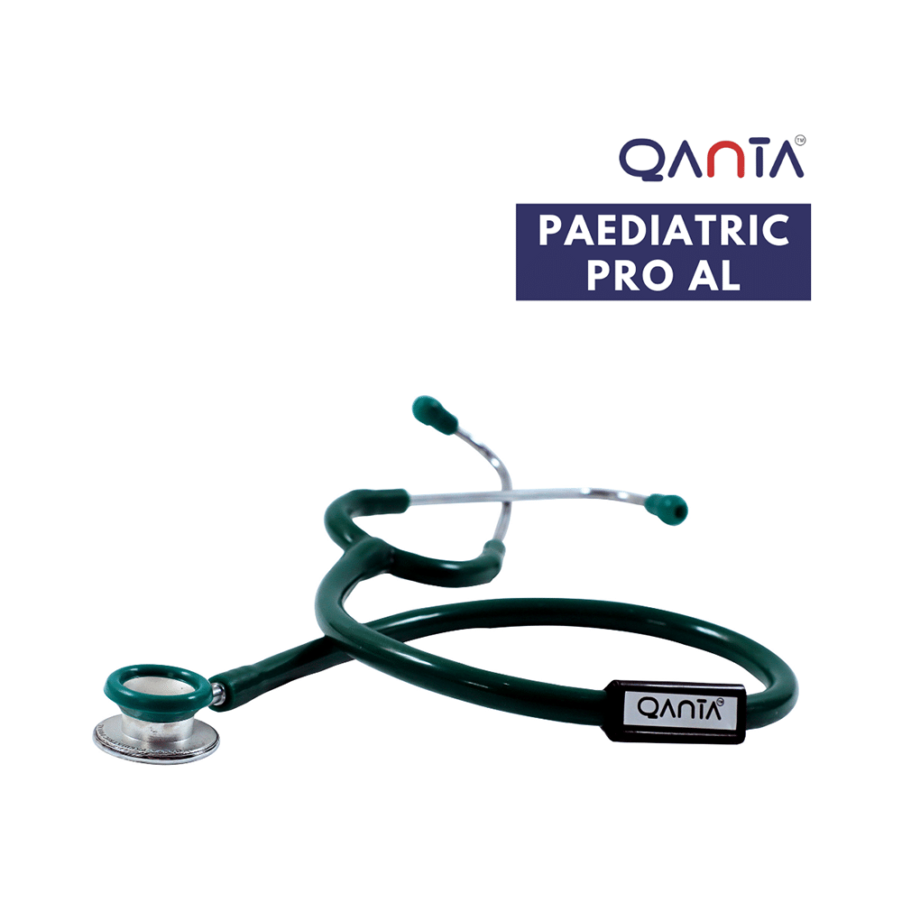 Qanta QA-1090 Paediatric Pro AL Pediatric Stethoscope With Aluminium Anodized Chest Piece Green - Image 2