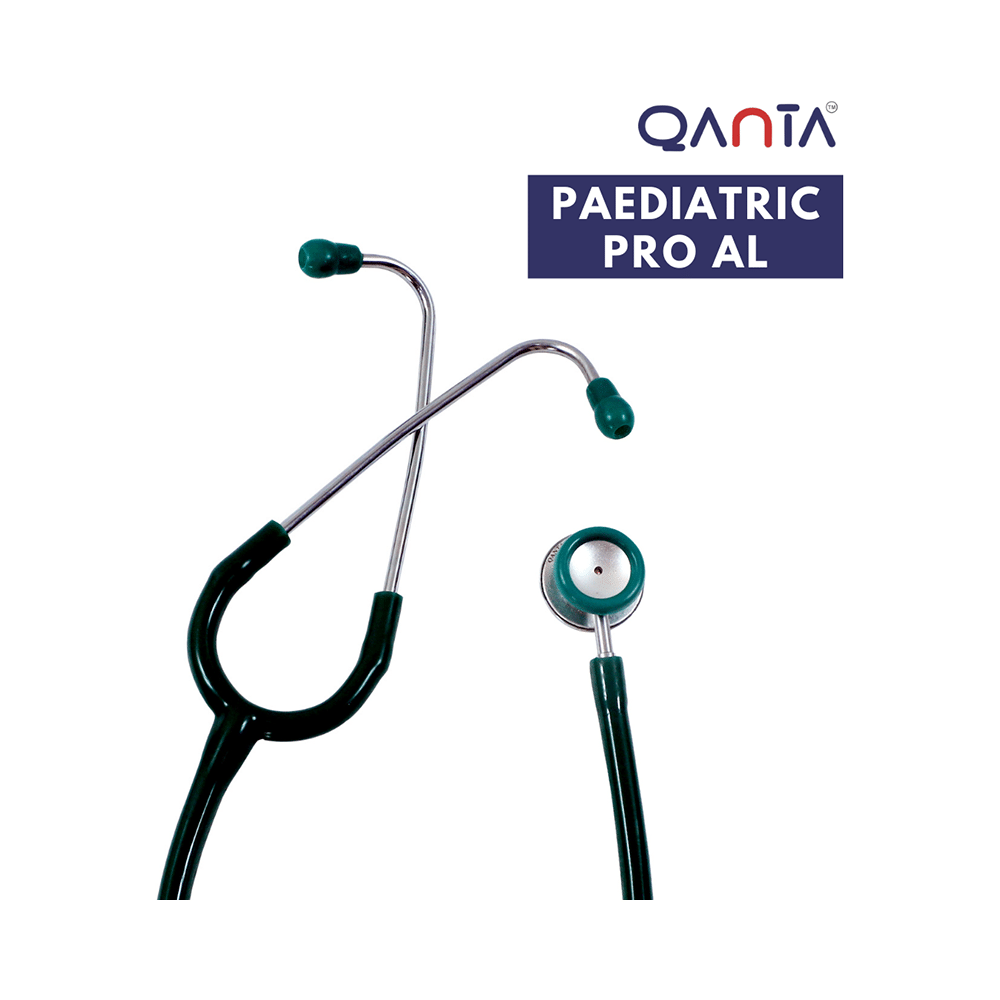 Qanta QA-1090 Paediatric Pro AL Pediatric Stethoscope With Aluminium Anodized Chest Piece Green - Image 3