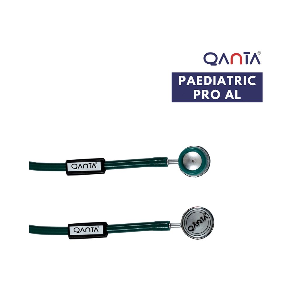 Qanta QA-1090 Paediatric Pro AL Pediatric Stethoscope With Aluminium Anodized Chest Piece Green - Image 4