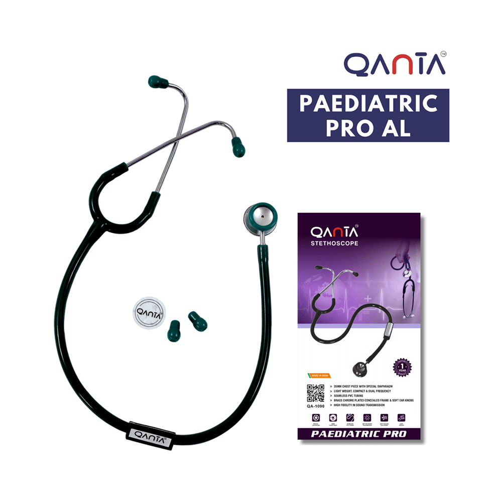 Qanta QA-1090 Paediatric Pro AL Pediatric Stethoscope With Aluminium Anodized Chest Piece Green - Image 7