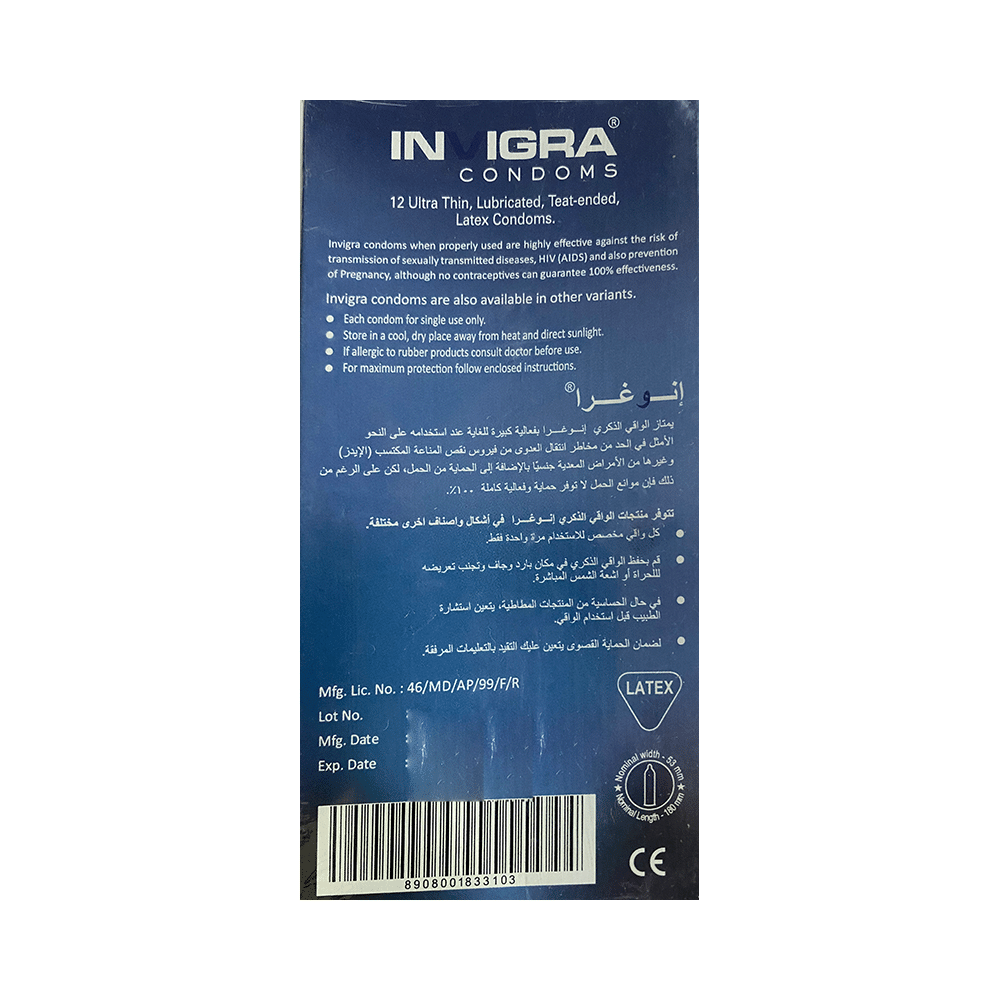 Invigra Super Thin Condom Feather touch - Image 2