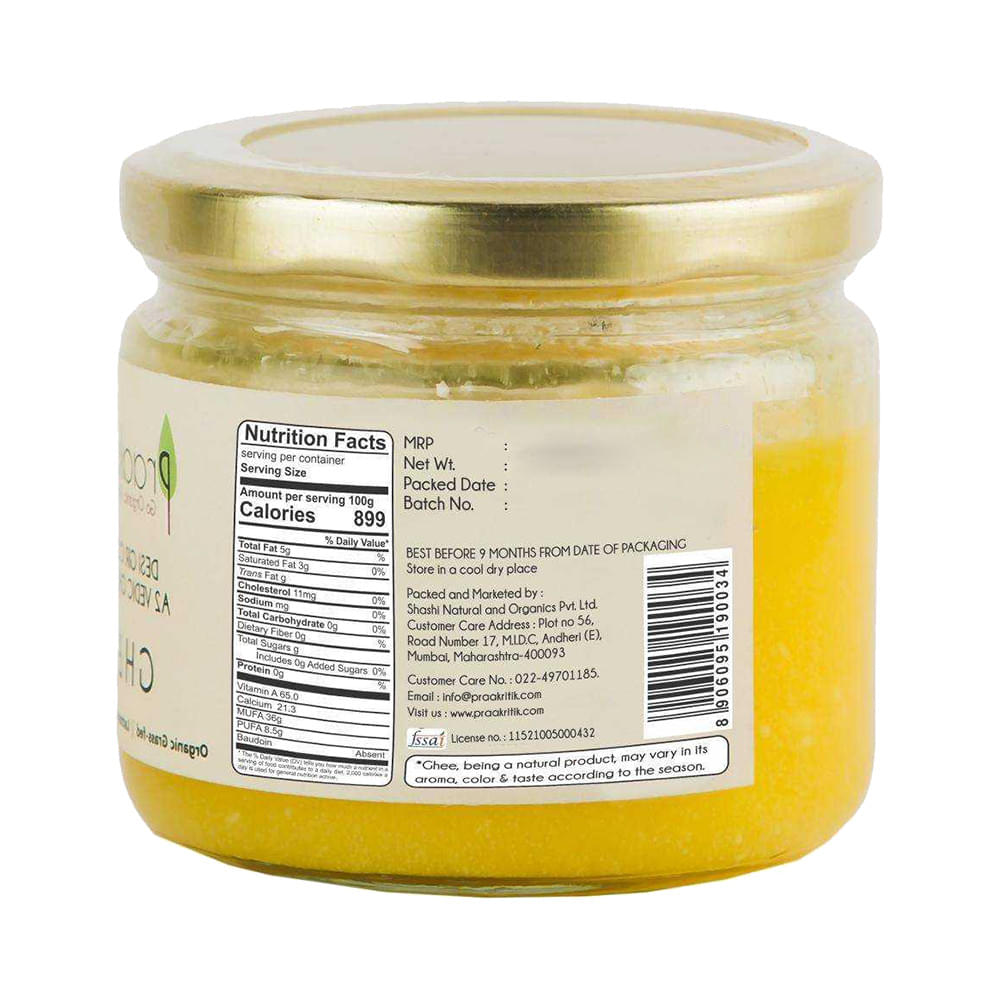 Praakritik Desi Gir Cow's A2 Vedic Churned Ghee | Lactose Free - Image 3