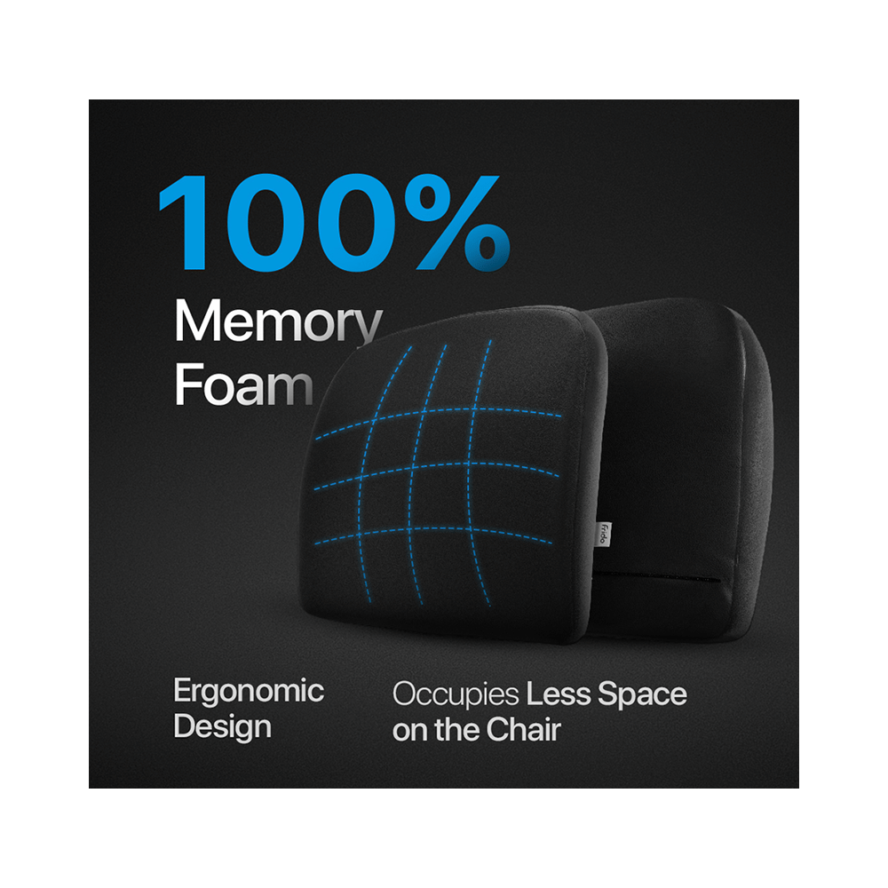 Frido Slim Lumbar Cushion Black - Image 2