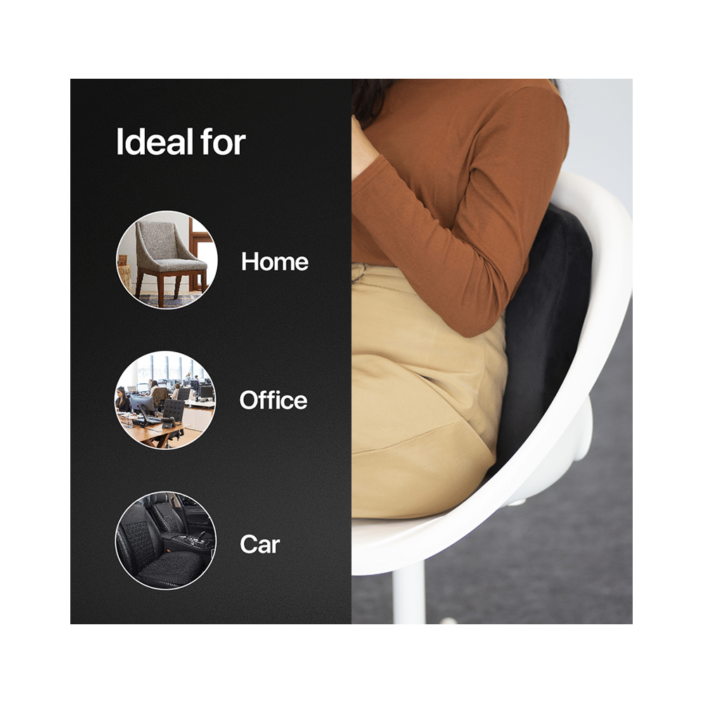 Frido Slim Lumbar Cushion Black - Image 6