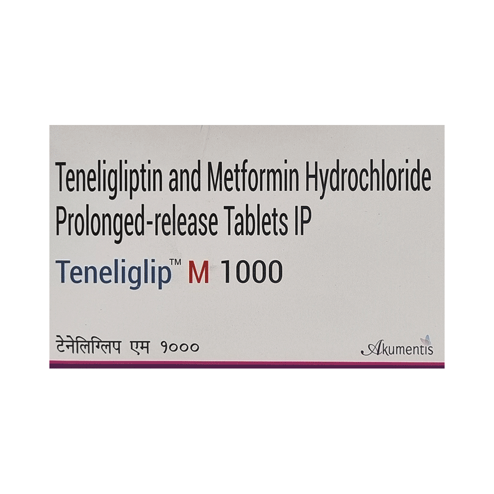 Teneliglip-M 1000mg/20mg Tablet PR