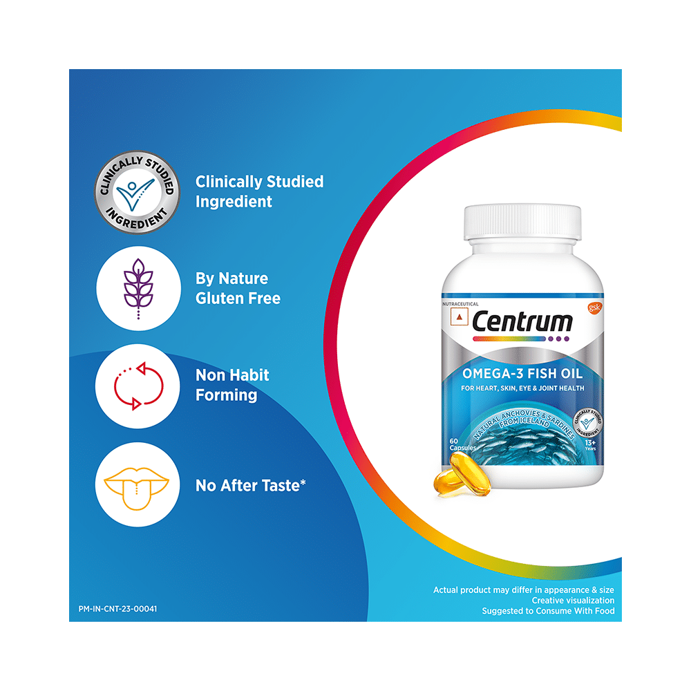 Centrum Omega 3 Fish Oil Capsule for Heart, Skin, Eye & Joint Health - Image 7