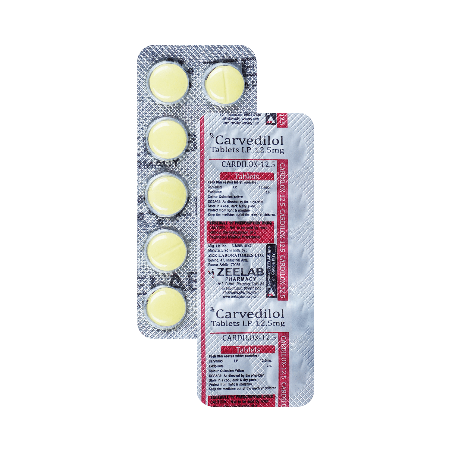 Cardilox 12.5 Tablet - Image 1