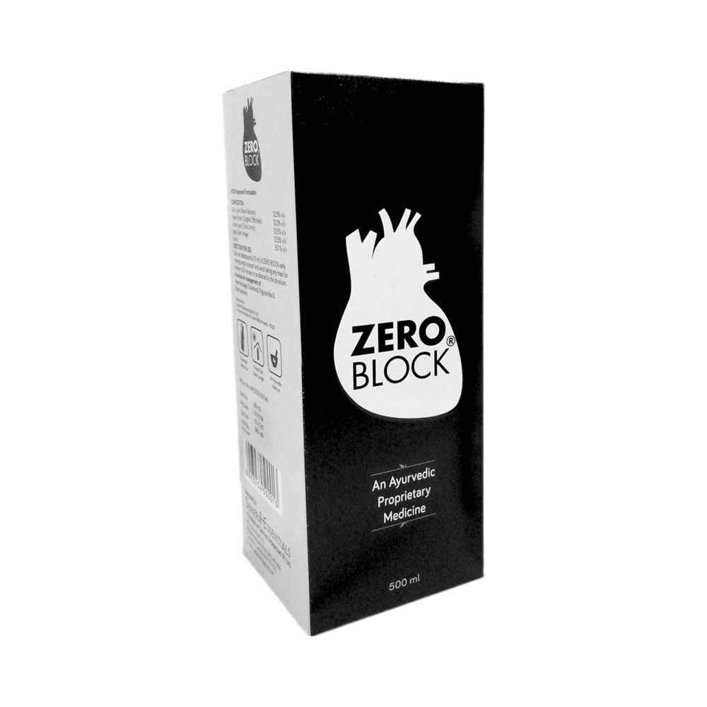 Zero Block Ayurvedic Syrup | For Heart Health (500ml Each)