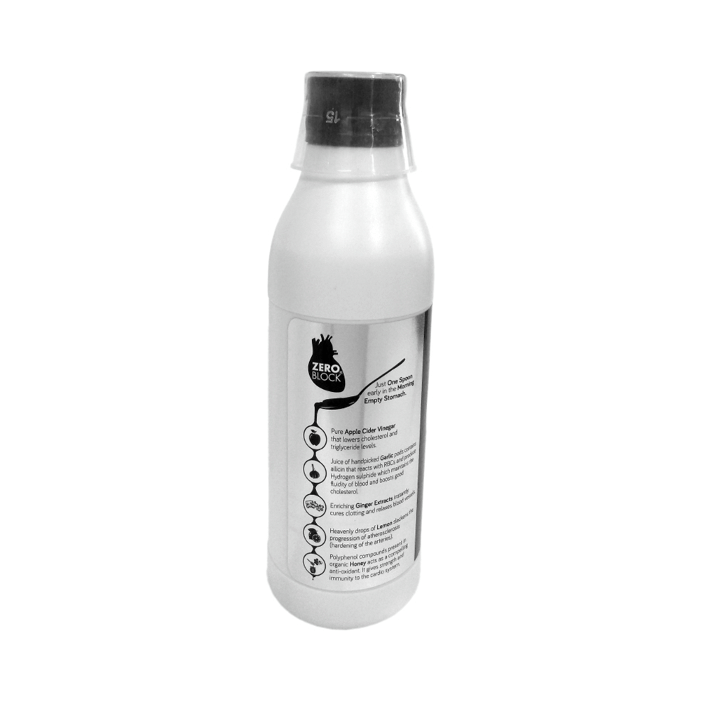 Zero Block Ayurvedic Syrup | For Heart Health (500ml Each) - Image 3