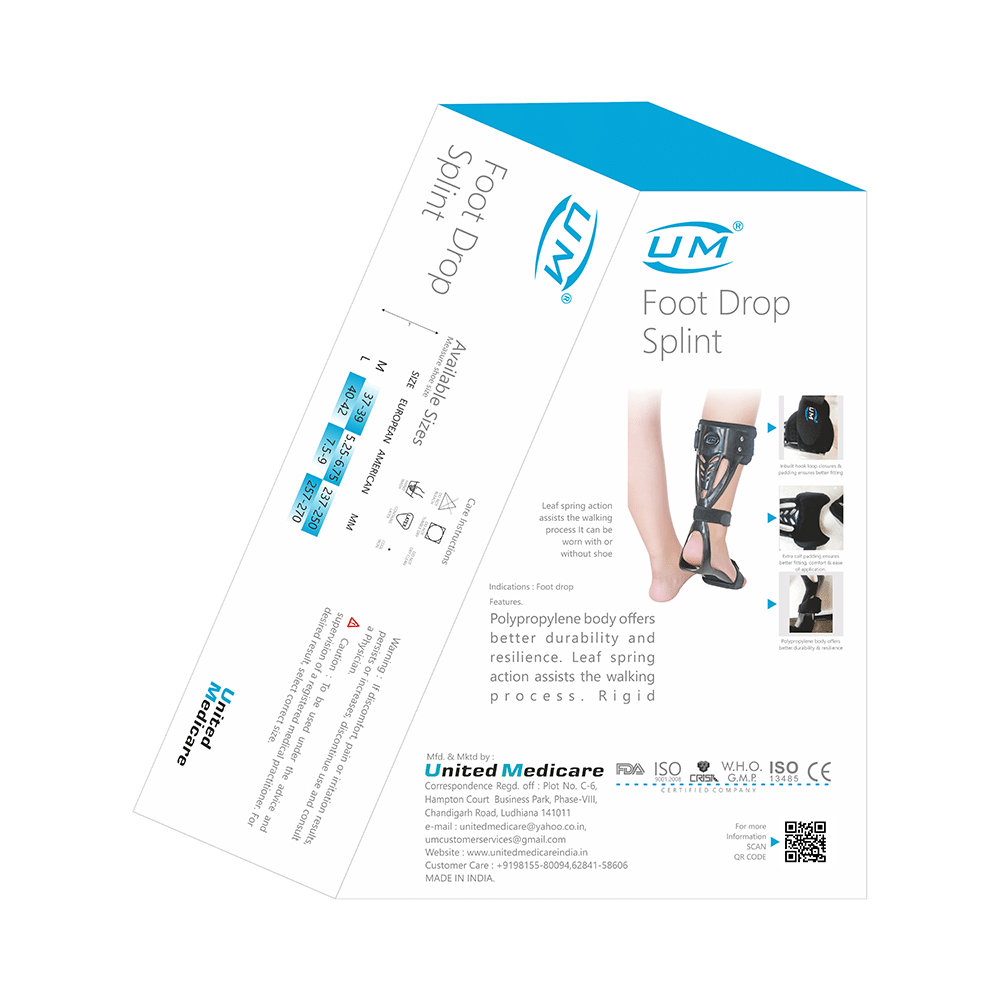 United Medicare Foot Drop Splint Medium Left - Image 2