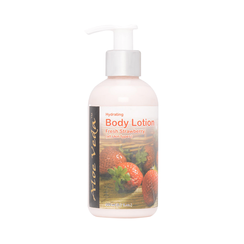 Aloe Veda Hydrating Body Lotion Fresh Strawberry - Image 1