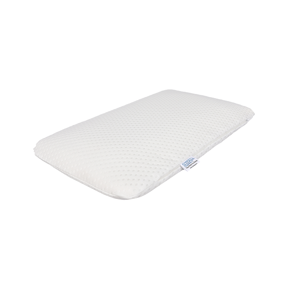 Sleepsia  Memory Foam Orthopedic Ultra-Slim Pillow  White
