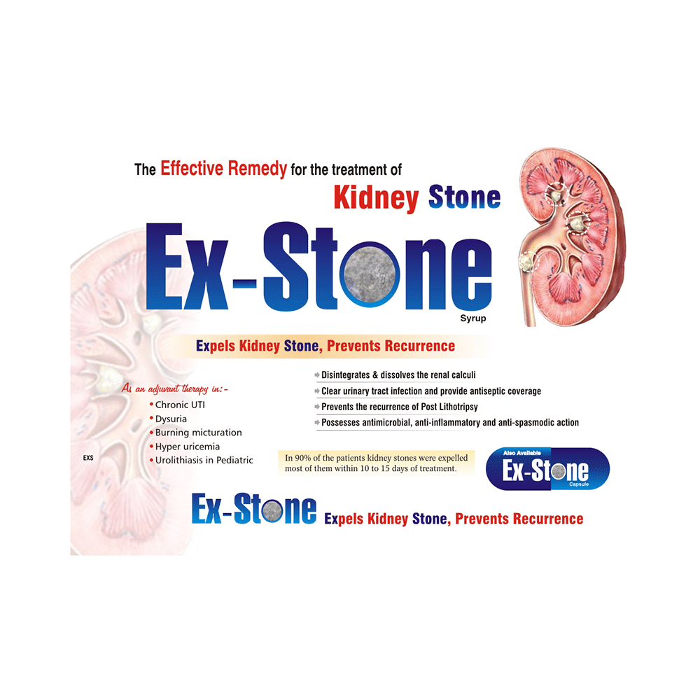 Ayusea Combo Pack of Exstone Syrup (200ml Each) & Capsule (30 Each) - Image 2