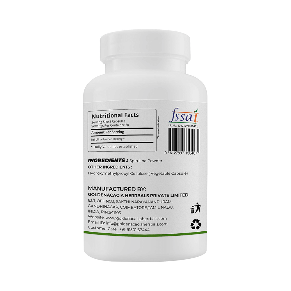 Goldenacacia Herrbals Spirulina Capsule - Image 2