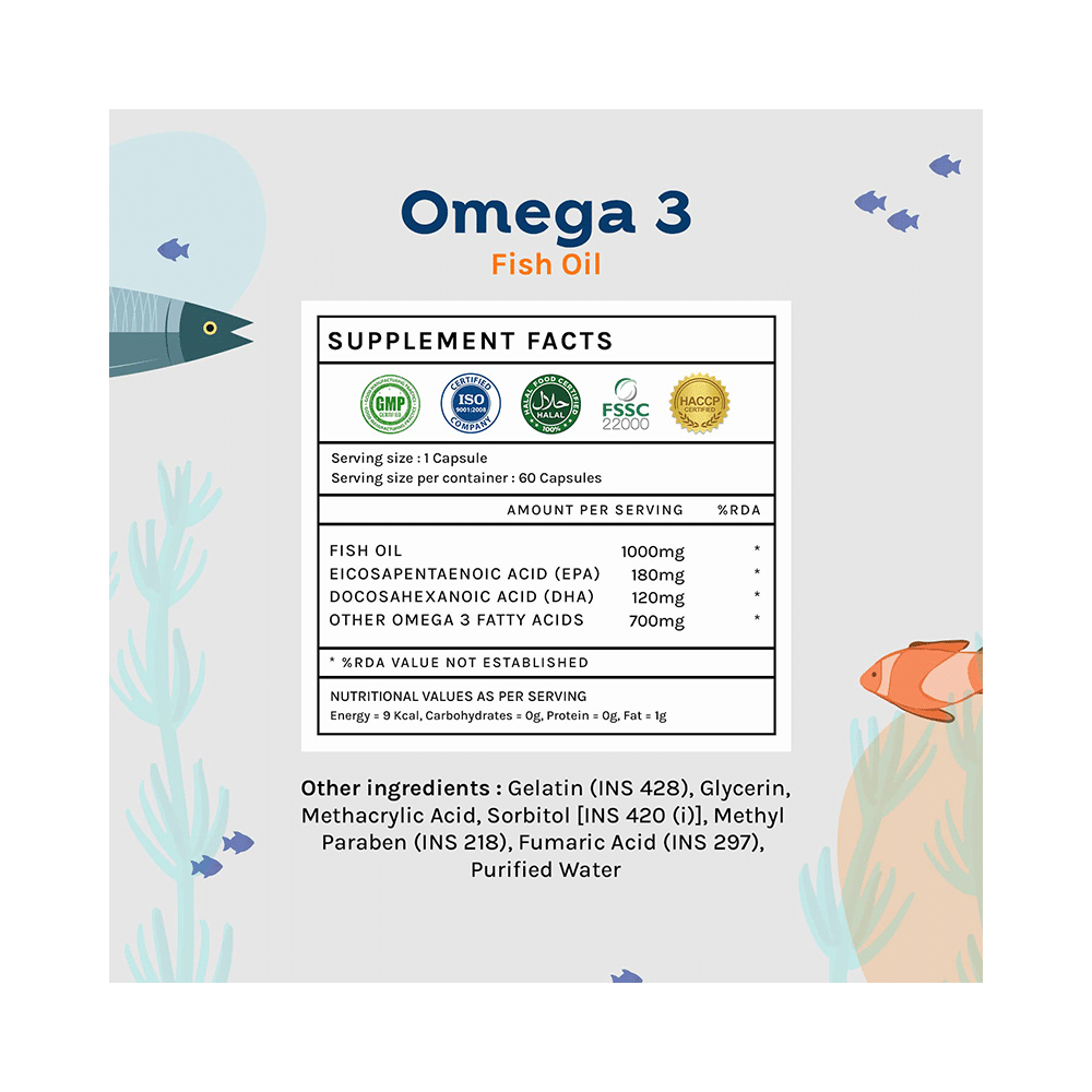Unifit Combo Pack of Omega 3 Fish Oil Softgel Capsule & Plant Biotin Tablet (60 Each) - Image 4