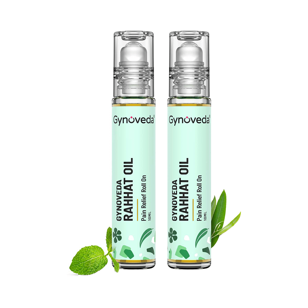 Gynoveda Rahhat Oil Pain Relief Roll On (10ml Each) - Image 1