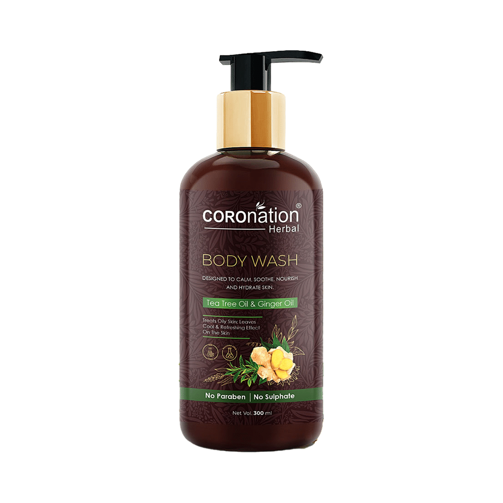 Coronation Herbal Tea Tree and Ginger Oil Body Wash (300ml Each) - Image 1