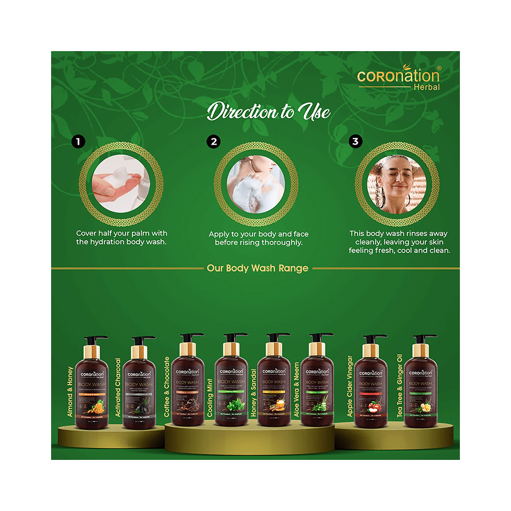 Coronation Herbal Tea Tree and Ginger Oil Body Wash (300ml Each) - Image 6