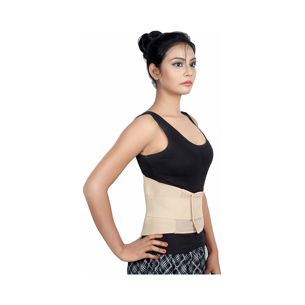 Wonder Care B103 Lumbar Support - Breathable Elastic Back Support Small Beige - Image 1