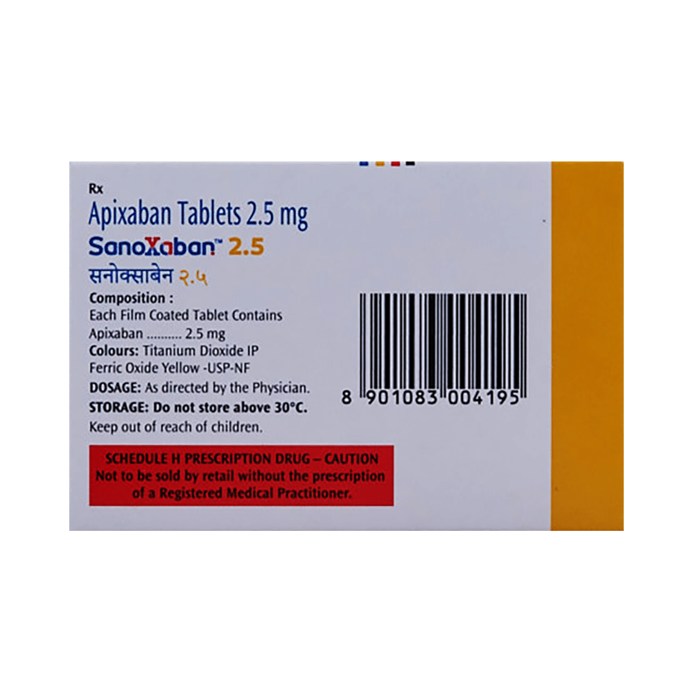 Sanoxaban 2.5 Tablet - Image 2